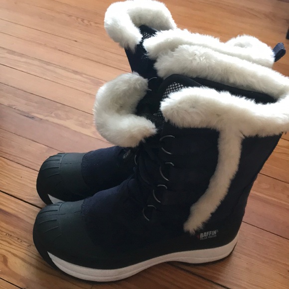 Baffin Shoes - Baffin snow boots navy blue and white Baffin Shoes - Baffin snow boots navy blue and white
